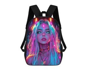 sinyumoney Neon Crystal Girl Mochila De Viaje Para La Universidad Mochilas Para La Escuela/trabajo/viajes 17inch