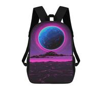 sinyumoney Neon Desert Night Sky Mochila Escolar/para Ordenador Portátil Para Colegio/trabajo/viajes Para Camping, Aventuras Al Aire Libre Y Viajes Diarios 17inch