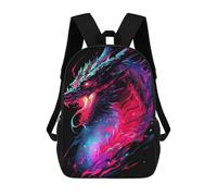 sinyumoney Neon Dragon Art Print Mochila Grande, Ligera E Informal Para El Campus, Actividades Al Aire Libre, Viajes Y Deportes 17inch