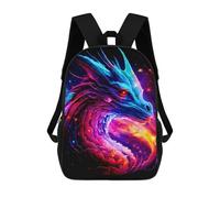 sinyumoney Neon Dragon Artwork Mochila Escolar Mochilas Escolares Para Niñas Y Niños Mochila Con Bolsillo Mochila Escolar De Moda Para Niños 17inch