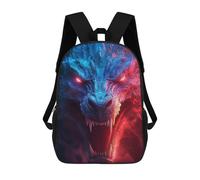 sinyumoney Neon Dragon in Flames Mochila Escolar Infantil Impresa En 3D Para Niños, Mochilas De Viaje, Bolsas Para Libros, Mochila Escolar Infantil 17inch