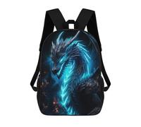 sinyumoney Neon Dragon Nebulae Mochila Escolar Resistente Al Agua Para Computadora, Ideal Para Campus, Actividades Al Aire Libre, Viajes Y Deportes 17inch