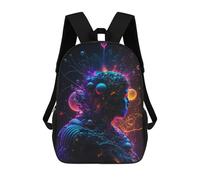 sinyumoney Neon Dreamscape Abstract Art Mochila Escolar Infantil Impresa En 3D Para Niños, Mochilas De Viaje, Bolsas Para Libros Para Niños Estudiantes De Primaria 17inch