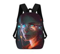 sinyumoney Neon Dreamscape Mochilas Infantiles Impresas En 3D, Mochilas De Moda Informales, Mochilas De Viaje Bonitas, Mochilas Informales Para Exteriores Para Niños Y Niñas 17inch