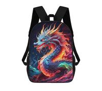sinyumoney Neon Elder Dragon Mochila Escolar Impresa En 3D Para Niños, Mochila Escolar, Mochilas De Viaje, Bolso Informal De Moda Para Niños Y Estudiantes 17inch