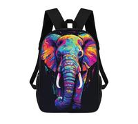 sinyumoney Neon Elephant Mochila Escolar Para Niños De 17 Pulgadas, Mochila Informal De Viaje Para Niños Y Niñas, Mochila De Gran Capacidad Para El Día A Día 17inch