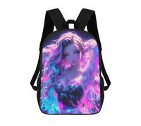 sinyumoney Neon Fantasy Girl Mochila Escolar Para La Escuela Secundaria, Preparatoria, Universidad Y Viajes Para Niños/niñas/adolescentes 17inch