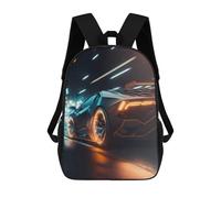 sinyumoney Neon Future Car Drive -2 Mochila Escolar De Moda Para Estudiantes, Adecuada Para Niños Y Niñas, Mochila Informal Para Viajes Al Aire Libre, Esencial Para El Día A Día 17inch