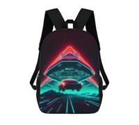 sinyumoney Neon Future Car Drive Mochila Escolar Infantil Impresa En 3D, Mochila Informal De Moda Para Niños, Mochila De Viaje De Alta Capacidad Para Libros Para Niños 17inch
