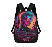 sinyumoney Neon Future Cityscape Mochilas Escolares, De Trabajo, Para Portátil, Para El Campus, Para Viajes Al Aire Libre Y Para Deportes 17inch
