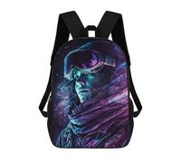 sinyumoney Neon Galaxy Adventure Jacket 17inch Mochila Escolar Impresa En 3D Para Niños, Mochila Escolar Informal De Moda, Mochilas De Viaje Para Niños Y Estudiantes.