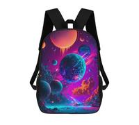 sinyumoney Neon Galaxy Dreamscape Mochilas Impresas En 3D Para Niños, Mochila Escolar, Mochila Informal Para Exteriores, Mochila Informal De Moda Para Niños, Lindas Bolsas De Viaje 17inch
