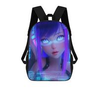 sinyumoney Neon Girl-2 Mochila Escolar Grande Resistente Al Agua Para Portátil Para Adolescentes, Niñas, Niños, Mujeres Y Hombres 17inch
