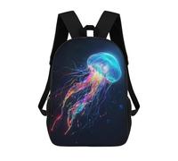 sinyumoney Neon Jellyfish Mochila Escolar Mochila Informal Para El Día A Día Mochila Escolar Para El Trabajo Bolsa De Viaje Para Acampar Aventuras Al Aire Libre Y Viajes Diarios 17inch