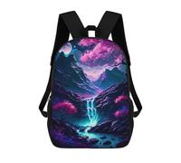 sinyumoney Neon Landscape Mochilas Escolares Mochilas Escolares De Secundaria Mochila Informal Para Acampar Aventuras Al Aire Libre Y Viajes Diarios 17inch