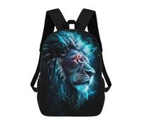 sinyumoney Neon Lion Nebulae Mochilas Para Niños Mochila Escolar De Moda Mochila Escolar Impresa En 3D Para Niños Estudiantes De Primaria Y Secundaria 17inch