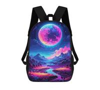 sinyumoney Neon Moonlight Mochilas Infantiles Escolares Impresas En 3D, Mochilas Para Niños, Mochilas De Viaje Para Niños Y Niñas, Mochilas Escolares Para Niños 17inch