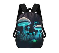 sinyumoney Neon Mushroom Mochila Escolar Impresa En 3D 17inch Mochilas De Moda Para Niños, Mochilas Escolares Para Niños De Primaria Y Secundaria