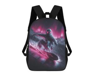 sinyumoney Neon Night Snowboarding Adventure Mochila Escolar Grande Resistente Al Agua Para Portátil Para Niñas Y Adolescentes 17inch