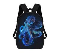 sinyumoney Neon Octopus Mochila Escolar Mochila Para Niños Impresa En 3D Mochilas Infantiles Para Niños Y Niñas Mochilas Escolares Mochilas De Viaje Para Niños 17inch