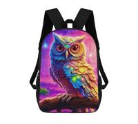 sinyumoney Neon Owl Fantasy Artwork Mochilas Escolares, Mochilas Informales, Mochilas De Día, Mochilas Escolares, De Trabajo Y De Viaje Para Hombres, Mujeres Y Adolescentes. 17inch
