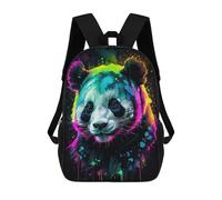 sinyumoney Neon Panda Art Mochila Escolar Infantil Impresa En 3D Para Niños, Mochilas De Viaje, Bolsas Para Libros, Mochila Escolar Infantil 17inch