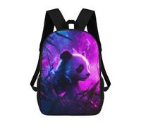 sinyumoney Neon Panda in Forest Mochila Escolar Impresa En 3D Para Niños, Mochila Escolar, Mochilas De Viaje, Bolso Informal De Moda Para Niños Y Estudiantes 17inch