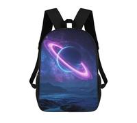 sinyumoney Neon Planet Landscape Mochila Escolar Para Secundaria Y Preparatoria. Mochila Informal Para Adolescentes, Chicas, Chicos, Mujeres Y Hombres. 17inch