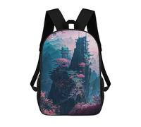 sinyumoney Neon Sakura Cityscape Mochilas Infantiles Escolares Impresas En 3D, Mochilas Para Niños, Mochilas De Viaje Para Niños Y Niñas, Mochilas Escolares Para Niños 17inch