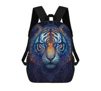 sinyumoney Neon Tiger Mochila Escolar Infantil De 17 Pulgadas, Mochila Escolar Impresa En 3D Para Niños De Primaria Y Secundaria