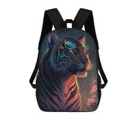 sinyumoney Neon Tiger Mochila Infantil De Moda Divertida Mochila Escolar Para Niños Y Adolescentes Con Impresión 3D Para Niños 17inch
