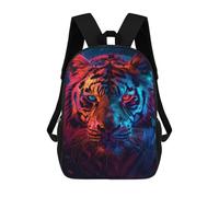 sinyumoney Neon Tiger Portrait Mochila Grande Para Portátil Resistente Al Agua Para La Escuela - Perfecta Para Viajes, Trabajo Y Uso Diario 17inch