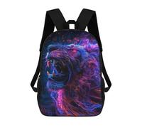 sinyumoney Neon Tiger Roar Mochila Escolar Grande Resistente Al Agua Para Portátil Para La Escuela/trabajo/viajes 17inch