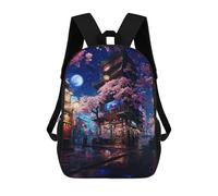 sinyumoney Neon Tokyo Sakura Store Mochilas Para Niños Mochila Escolar Mochila Escolar Impresa En 3D Para Niños Estudiantes De Primaria Y Secundaria 17inch