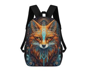 sinyumoney Neon Tribe Fox Mochila Escolar Para Institutos Y Colegios Informales Para Acampar, Aventuras Al Aire Libre Y Viajes Diarios 17inch