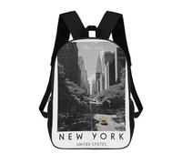 sinyumoney New York City Mochila Escolar Infantil Impresa En 3D Para Niños, Mochilas De Viaje, Bolsas Para Libros Para Niños Estudiantes De Primaria 17inch