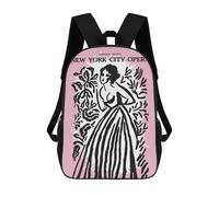 sinyumoney New York City Opera Mochilas Impresas En 3D Para Niños 17inch Mochilas De Moda Informales Para El Día A Día, Bolsas De Viaje, Mochilas Informales Para Exteriores Para Niños Y Niñas