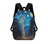 sinyumoney New York City Skyline at Night -1 Mochila Escolar Para El Trabajo, Negocios, Universidad, Escuela Para Hombres/mujeres 17inch