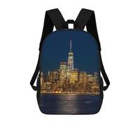 sinyumoney New York City Skyline at Night Mochilas Escolares Mochila Escolar Ligera Mochila De Día Mochila Para Libros Para La Universidad Para Hombres/mujeres 17inch