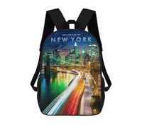 sinyumoney New York City Skyline Mochila Escolar Mochila Para Niños Impresa En 3D Mochilas Infantiles Para Niños Y Niñas Mochilas Escolares Mochilas De Viaje Para Niños 17inch