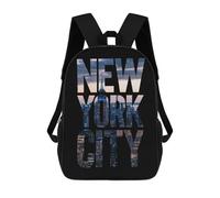 sinyumoney New York City Skyline Mochila Infantil De Moda Divertida Mochila Escolar Para Niños Y Adolescentes Con Impresión 3D Para Niños 17inch