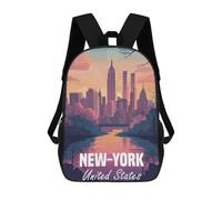 sinyumoney New York City Skyline Mochila Para Computadora Para La Escuela/trabajo/viajes Para Adolescentes, Niñas, Niños, Mujeres Y Hombres 17inch