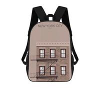 sinyumoney New York City Snippet Mochila Infantil, Mochila Escolar Infantil, Mochilas Escolares Impresas En 3D Para Niños Y Estudiantes Adolescentes 17inch