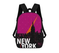 sinyumoney New York City Travel Mochila Infantil, Mochila Escolar Impresa En 3D, Mochila Para Niños Y Niñas, Mochila Escolar Ajustable Para La Escuela Primaria 17inch