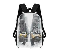 sinyumoney New York Yellow Taxis Mochila Para Niños, Adolescentes Y Estudiantes, Mochilas Para Niñas, Mochilas Para Niños Pequeños, Primaria Y Secundaria 17inch