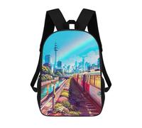 sinyumoney Next Stop Tokyo Mochila Escolar Secundaria Informal Para Viajes, Bolsos Escolares Para Adolescentes, Chicas, Chicos, Mujeres Y Hombres 17inch