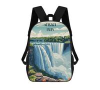 sinyumoney Niagara Falls Mochilas Para Niños Mochila Escolar Mochila Escolar Impresa En 3D Para Niños Estudiantes De Primaria Y Secundaria 17inch