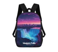 sinyumoney Niagara Falls Night View Mochila Escolar, Mochila Infantil Para Niños Y Adolescentes, Regalos, Mochilas De Día Con Impresión 3D, Mochila Escolar, Mochila Para Libros 17inch