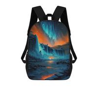 sinyumoney Niagara Falls Orange Sky Mochila Escolar Resistente Al Agua, Mochila De Viaje, Bolsa Para Computadora Para Campus, Viajes Al Aire Libre, Deportes 17inch