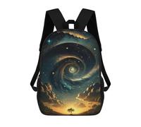 sinyumoney Night Fantasy Spiral Mochila Infantil De Moda Divertida Mochila Escolar Para Niños Y Adolescentes Con Impresión 3D Para Niños 17inch